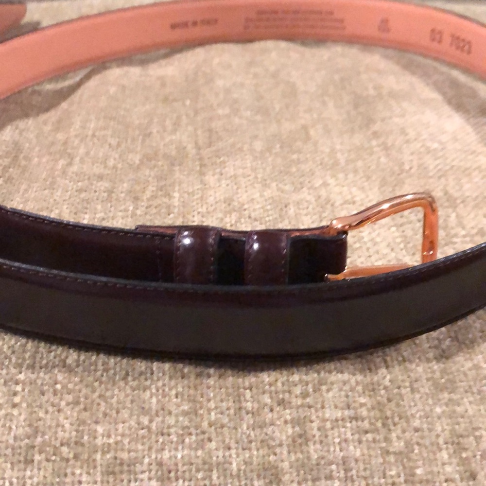 Men’s leather belt Italian leather 48”